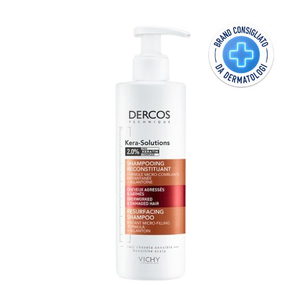 Vichy Dercos Kera Solutions Shampoo Ristrutturante Per Capelli Danneggiati 250ml