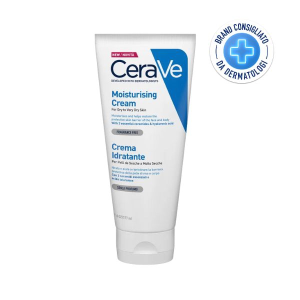 CeraVe Moisturising Cream Crema Protettiva e Idratante per Pelle Secca 177 ml