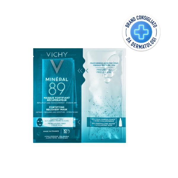 Vichy Mineral 89 Maschera in Tessuto Fortificante Riparatrice Idratante 29 g