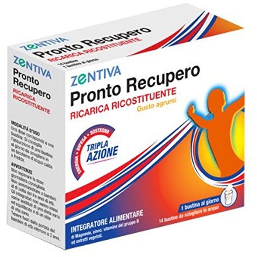 Pronto Recupero Zentiva Integratore Ricostituente 14 Bustine