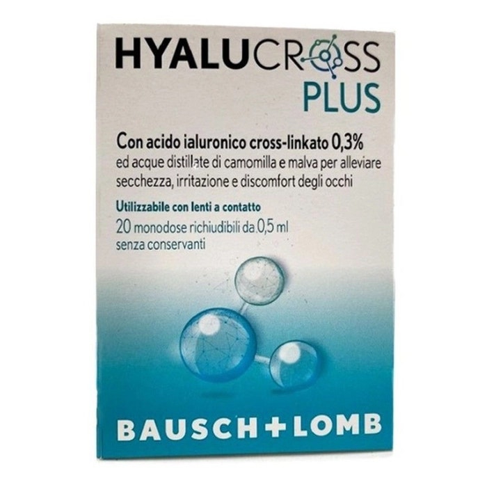 Hyalucross Plus Gocce Oculari Per Occhi 20 Flaconcini Monodose