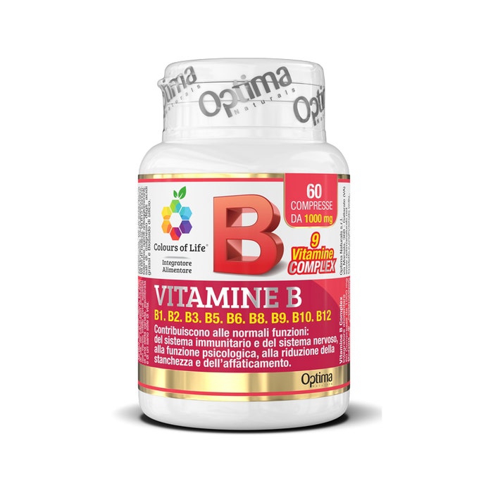 Optima Colours of Life Vitamina B Complex Integratore Multivitaminico 60 Compres