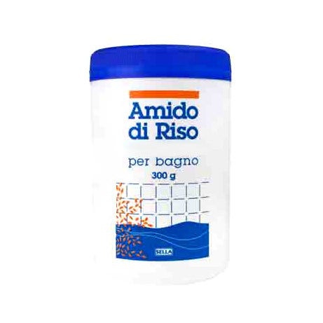 Sella Amido Di Riso Per Bagno Emolliente Idratante Barattolo 300 g