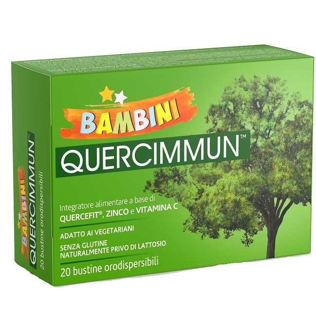 Quercimmun Bambini Integratore per Sistema Immunitario 20 Bustine Orosolubili