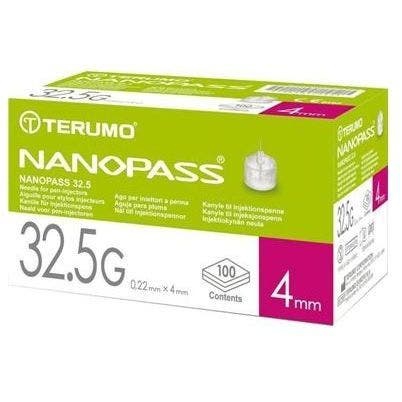 Nanopass Ago Per Penna Insulina 32.5G 4 mm 100 Pezzi