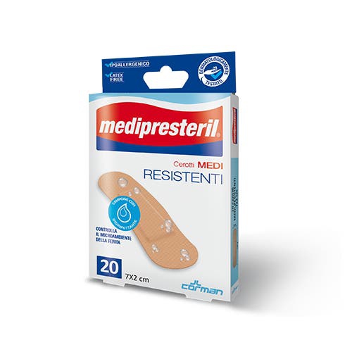 Medipresteril Cerotti Resistenti Medi 7x2 cm 20 Pezzi