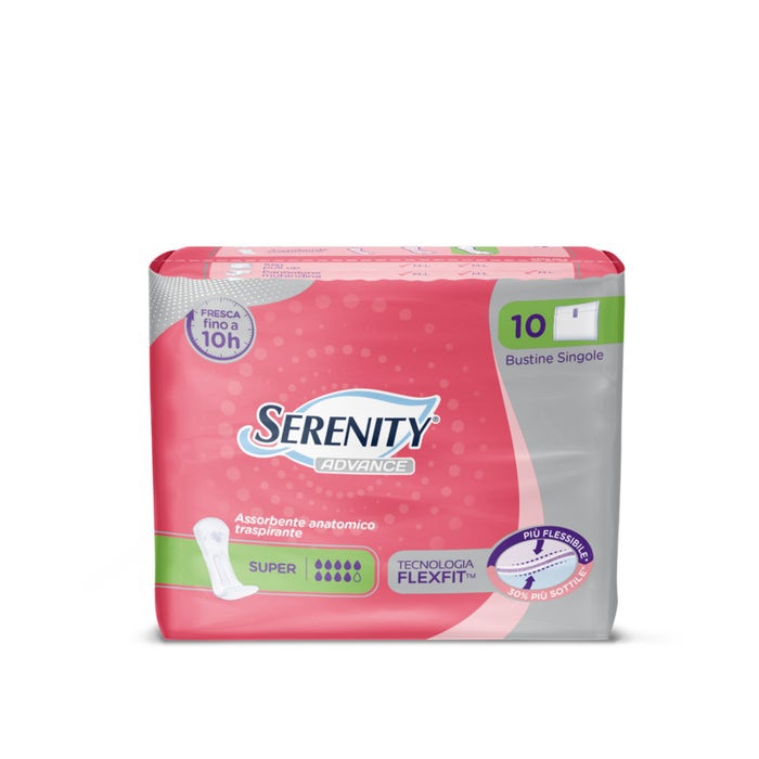 Serenity Advance Assorbenti Anatomici Super 10 Pezzi