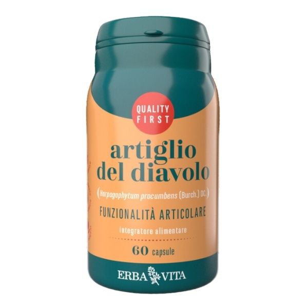 Erba Vita Artiglio del Diavolo Integratore per il Benessere Articolare 60Capsule