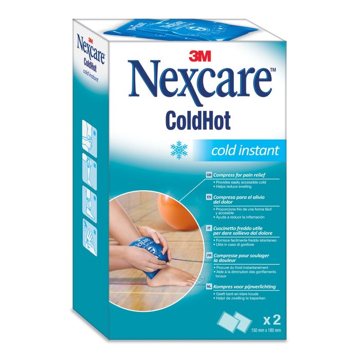 Nexcare Coldhot Cold Instant Ghiaccio Istantaneo Buble Pack 2 Pezzi