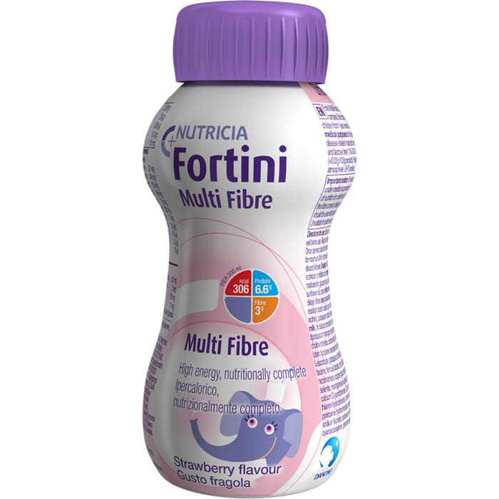 Fortini Multi Fibre Integratore Nutrizionale Gusto Fragola 200 ml