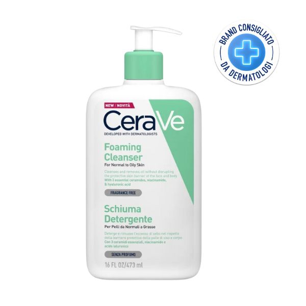 CeraVe Schiuma Detergente Viso Pelle Grassa Seboregolatrice 473 ml