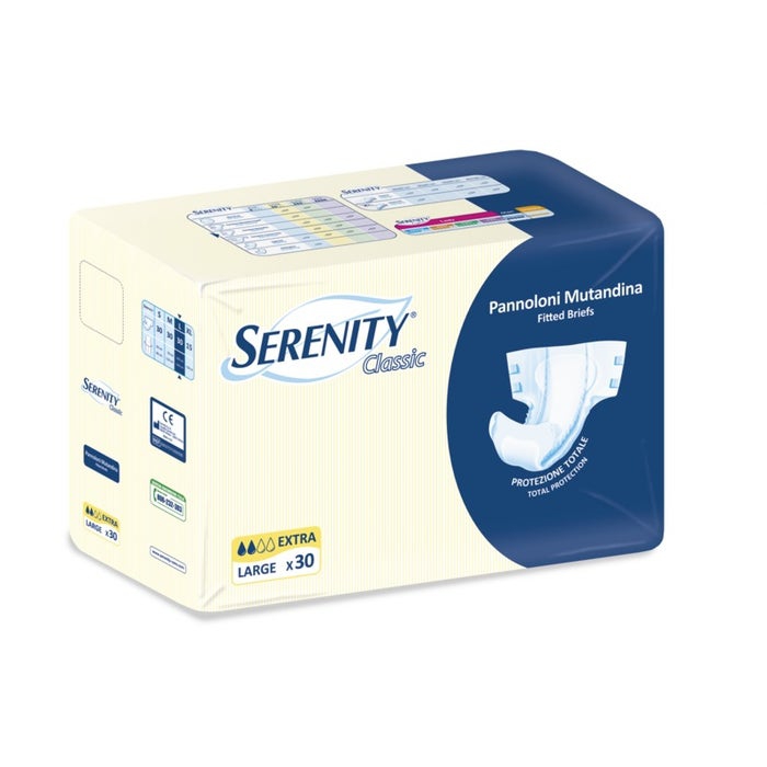 Serenity Classic Pannolone Mutandina Extra Taglia L 30 Pezzi