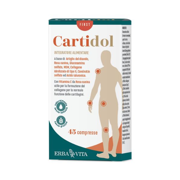 Erba Vita Cartidol Integratore Cartilagine 45 Compresse