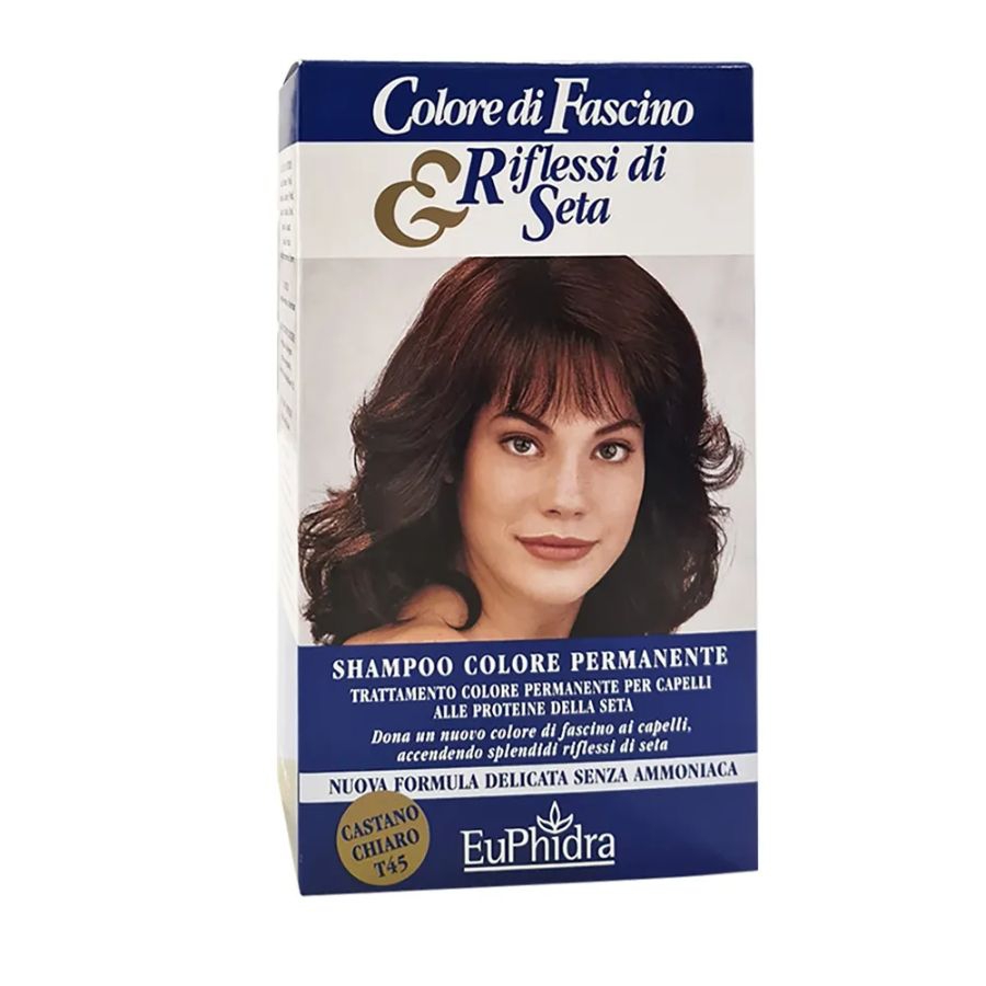 Euphidra Shampoo Colore Permanente Tintura n45 Colore Castano Chiaro 120 ml