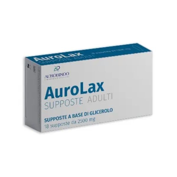 Aurolax Supposte Adulti 2500 mg Con Glicerolo 18 Supposte