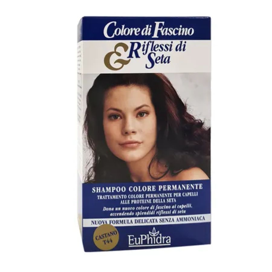 Euphidra Shampoo Colore Permanente Tintura n44 Colore Castano 120 ml