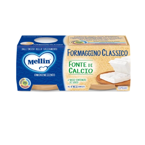 Mellin Omogeneizzato Al Formaggino 2 x 80 g