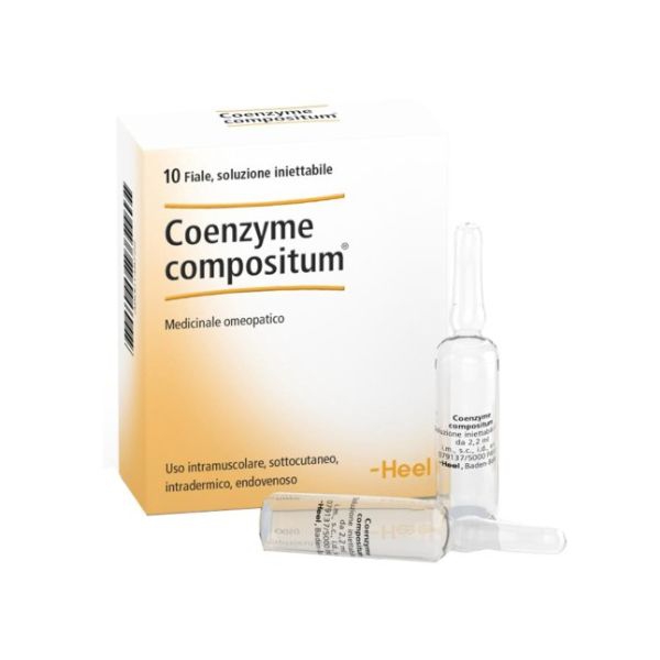 Integratore omeopatico Heel Coenzyme Compositum  supporta il benessere generale e rafforza il sistema immunitario  confezione da 10 flaconcini.