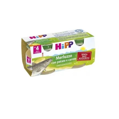 Hipp Biologico Omogeneizzato Merluzzo 2 x 80 g