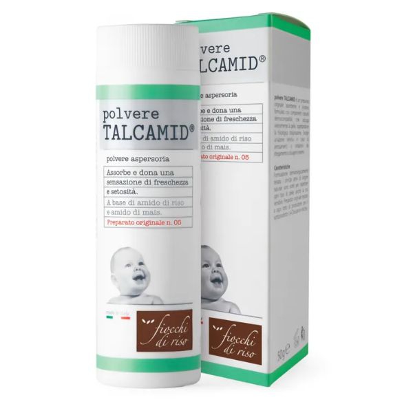 Fiocchi di Riso Talcamid Polvere Assorbente Rinfrescante 50 g