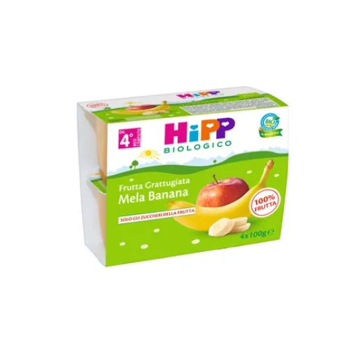 Hipp Biologico Merenda Mela e Banana 4 x 100 g