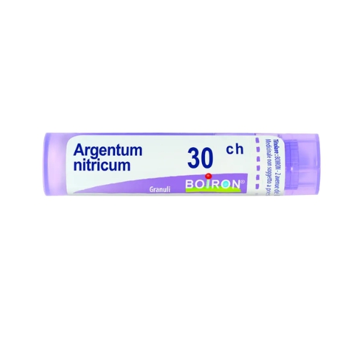 Argentum Nitricum in granuli omeopatici 30 CH  indicato per il benessere generale  flacone da 15 g