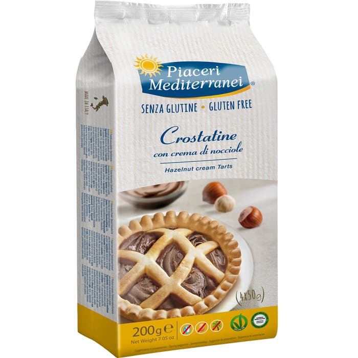 Piaceri Mediterranei Crostatine alla Nocciola Senza Glutine 4x50 g