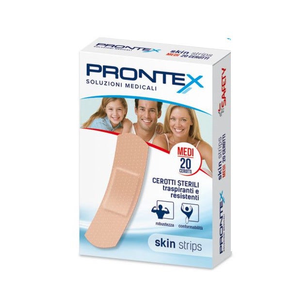 Safety Prontex Skin Strips Cerotti Medi 20 Pezzi