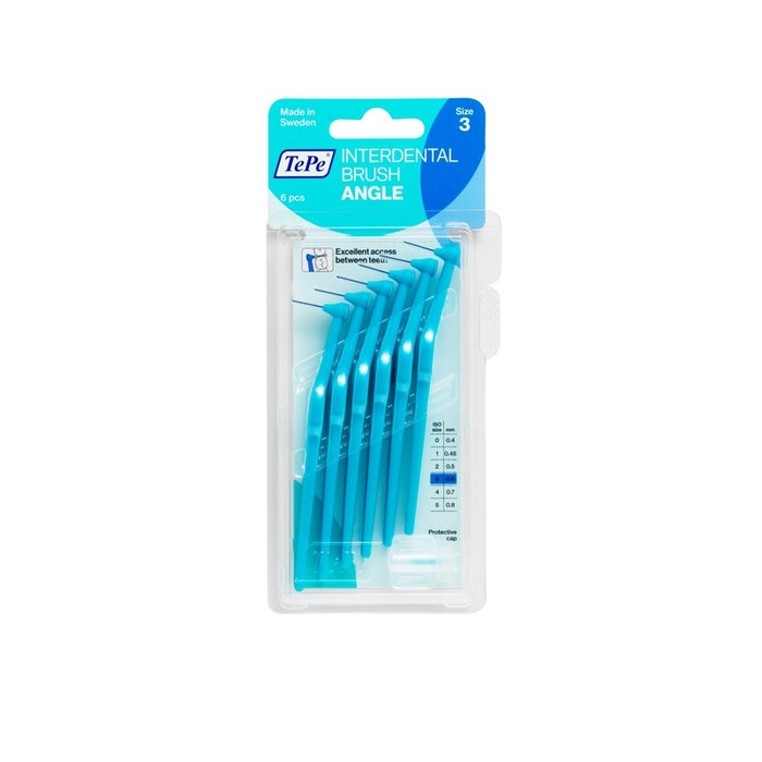 TePe Angle Scovolino Angolato Con Filo Interdentale Blu 0,6 mm