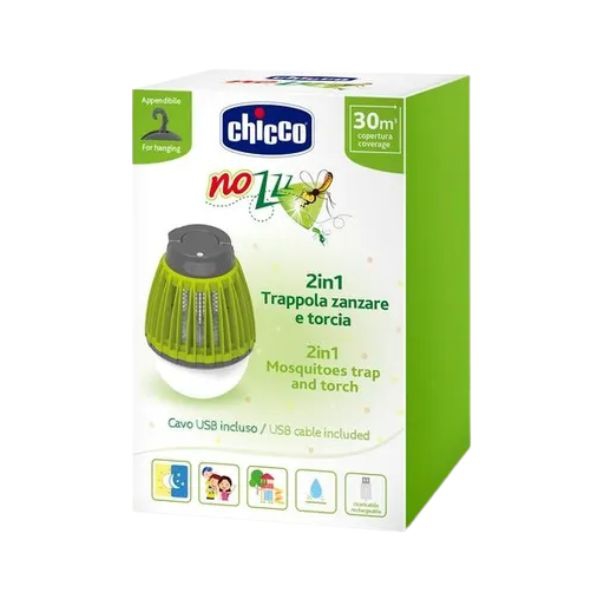 Chicco 2 in 1 Trappola Anti-Zanzare Portatile e Luce