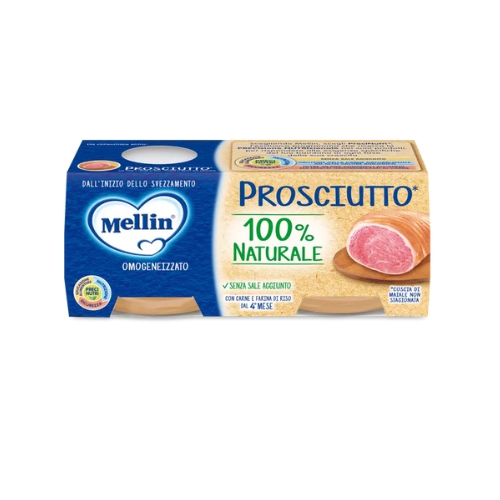 Mellin Omogeneizzato Di Prosciutto 2 x 80 g