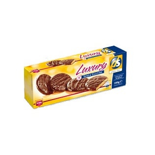 Schar Luxury Biscotti Di Pasta Frolla Senza Glutine Con Cioccolato al Latte 200