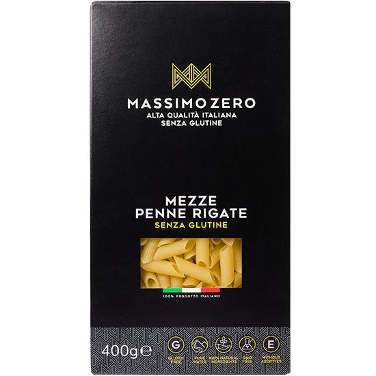 Massimo Zero Mezze Penne Rigate Pasta Senza Glutine 400 g