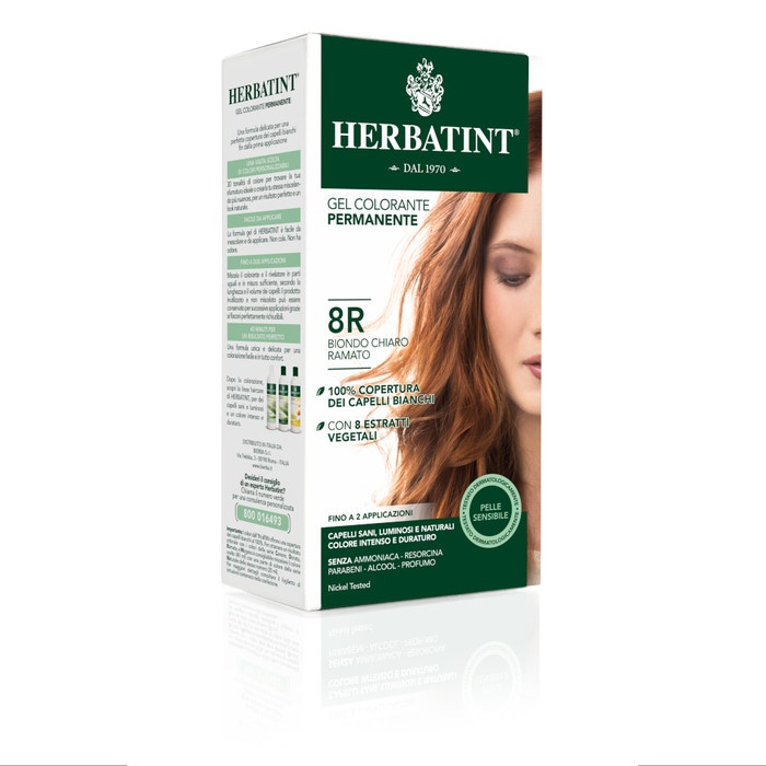 Herbatint Tintura Capelli Gel Permanente 8R Biondo Chiaro Ramato 150 ml