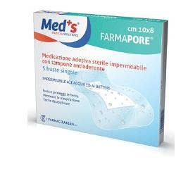 Med's Medicazione Adesiva Sterile Trasparente Impermeabile 10 m x 15 cm 5 Pezzi