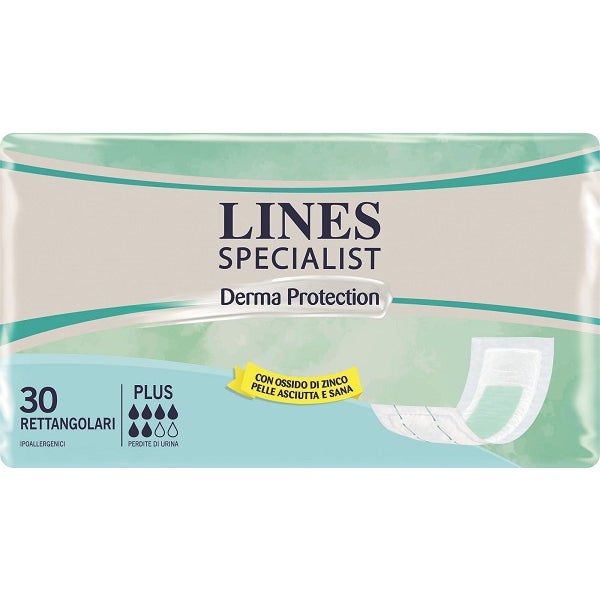 Lines Specialist Derma Protection Pannoloni Rettangolari Plus 30 Pezzi