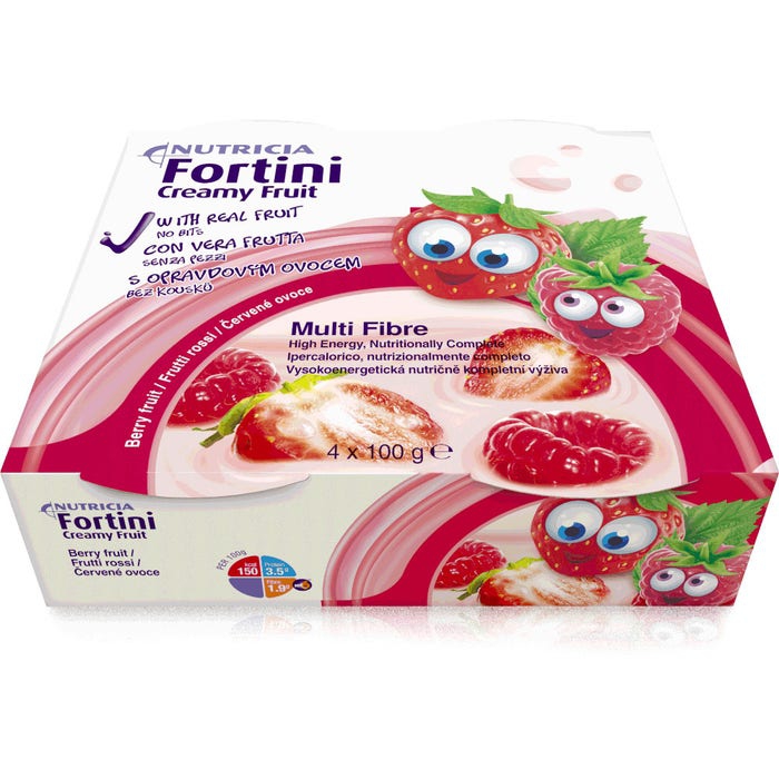 Fortini Creamy Integratore Nutrizionale Ai Frutti Rossi 4 Coppette