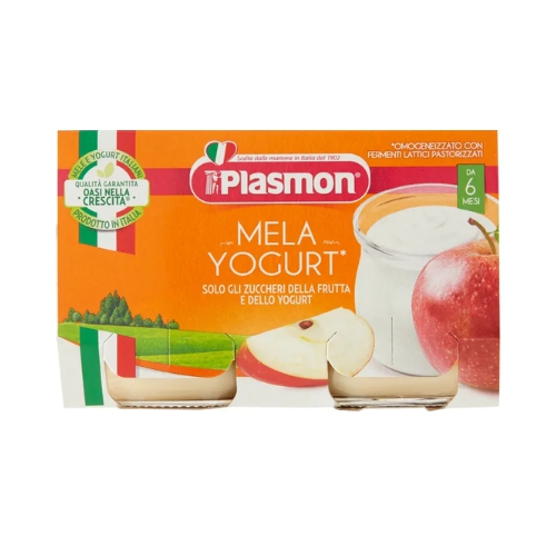 Plasmon Omogeneizzato Yogurt Mela 6M+ 2x120g