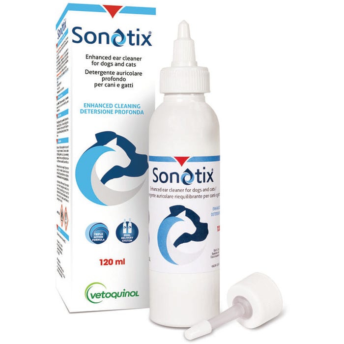 Sonotix Detergente Auricolare Cani Gatti 120ml