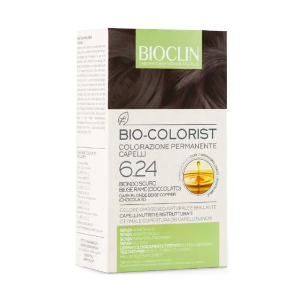 Bioclin Bio-Colorist 6.24 Biondo Scuro Beige Rame Tintura Naturale Capelli