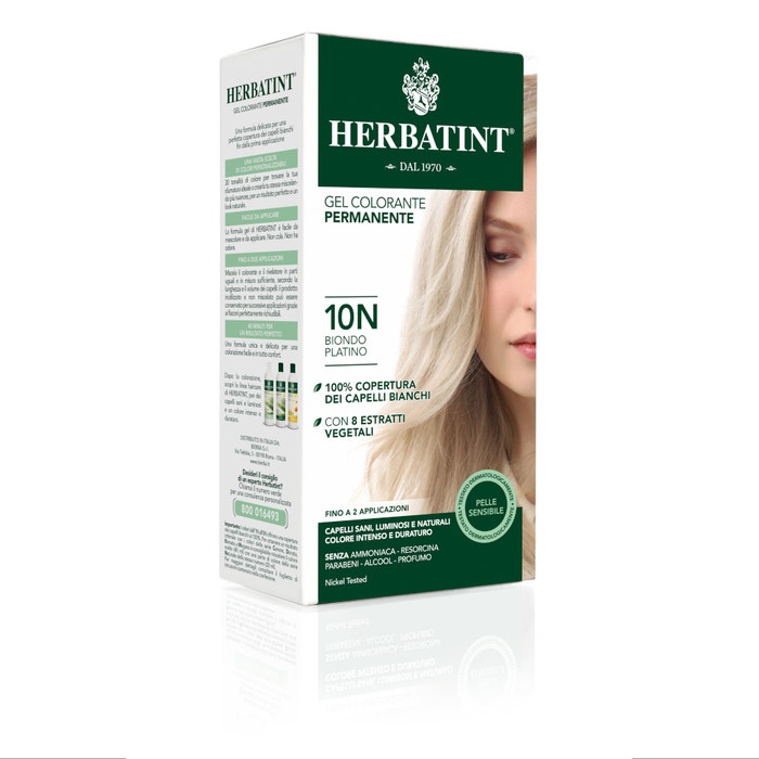 Herbatint Tintura Capelli Gel Permanente 10N Biondo Platino 150 ml