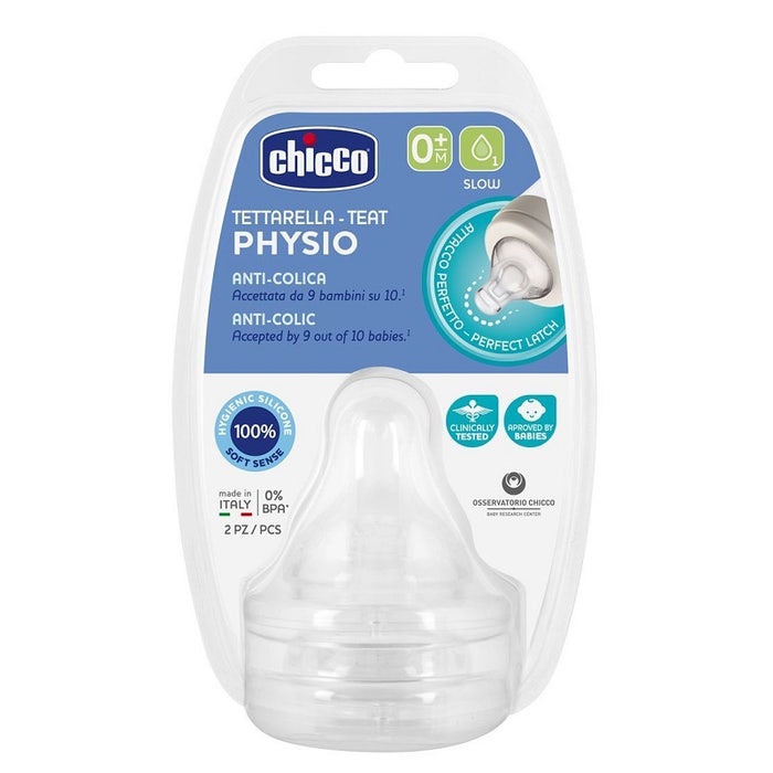 Chicco Tettarella Perfect5 In Silicone Flusso Normale +0 m 2 Pezzi