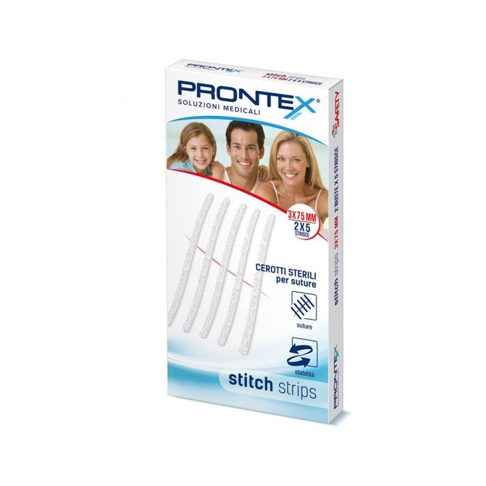 Prontex Stitch Strips 3x75mm 10 Pezzi