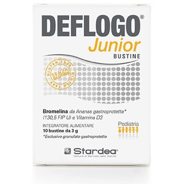 Deflogo Junior Integratore Con Bromelina 10 Bustine