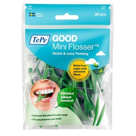 TePe Good Mini Flosser Filo Interdentale Montato Su Archetto 36 Pezzi