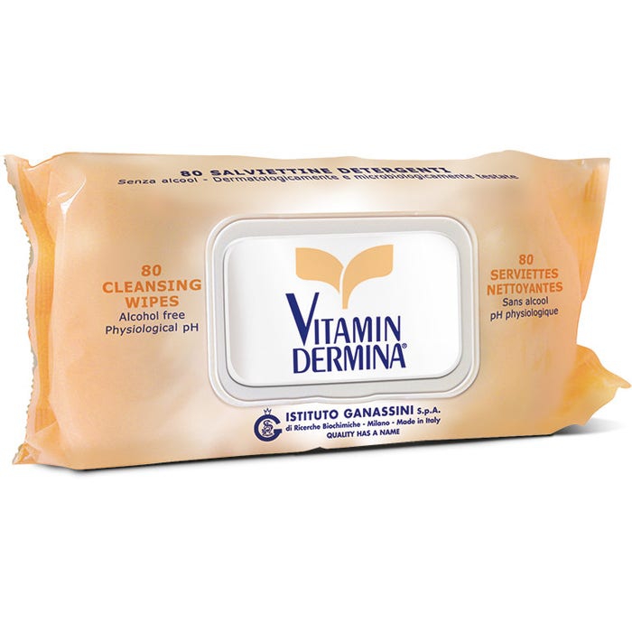 Vitamindermina Salviette Detergenti 80 Pezzi