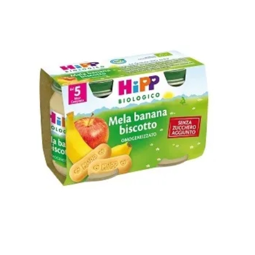 Hipp Bio Merenda Mela Banana e Biscotto 2 x 125 g