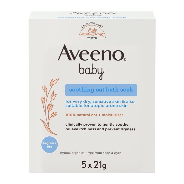 Aveeno Baby Colloidal Active Naturals Baby Polvere Da Bagno 5 Buste