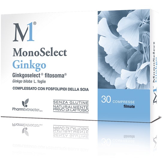 Monoselect Ginkgo Integratore Circolazione Sanguigna 30 Compresse