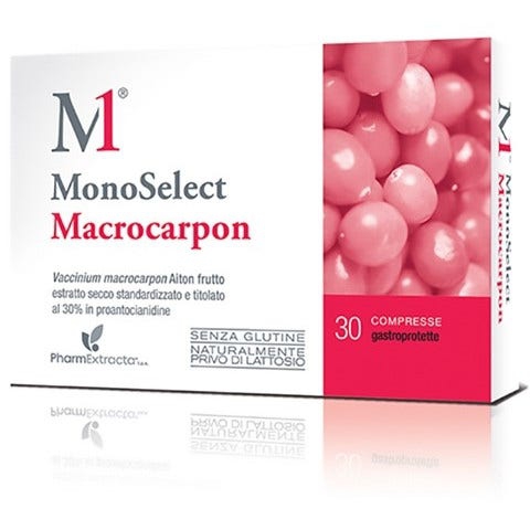 Monoselect Macrocarpon Integratore Vie Urinarie 30 Compresse